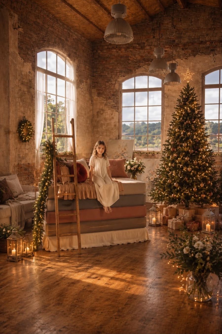 Christmas Little Stars — sesión en el estudio