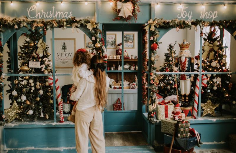 Toyshop Christmas — sesión en el estudio