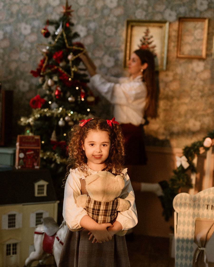 Vintage Christmas — sesión en el estudio