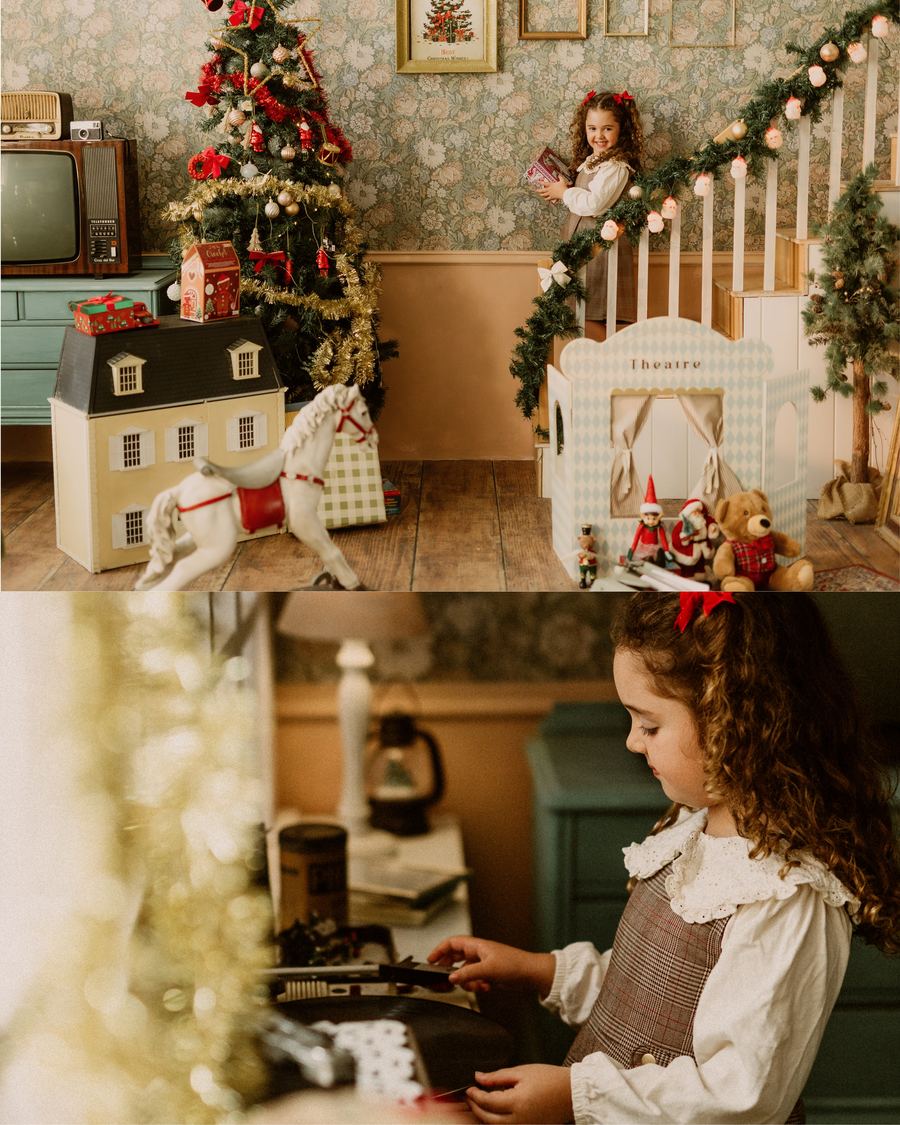 Vintage Christmas — sesión en el estudio