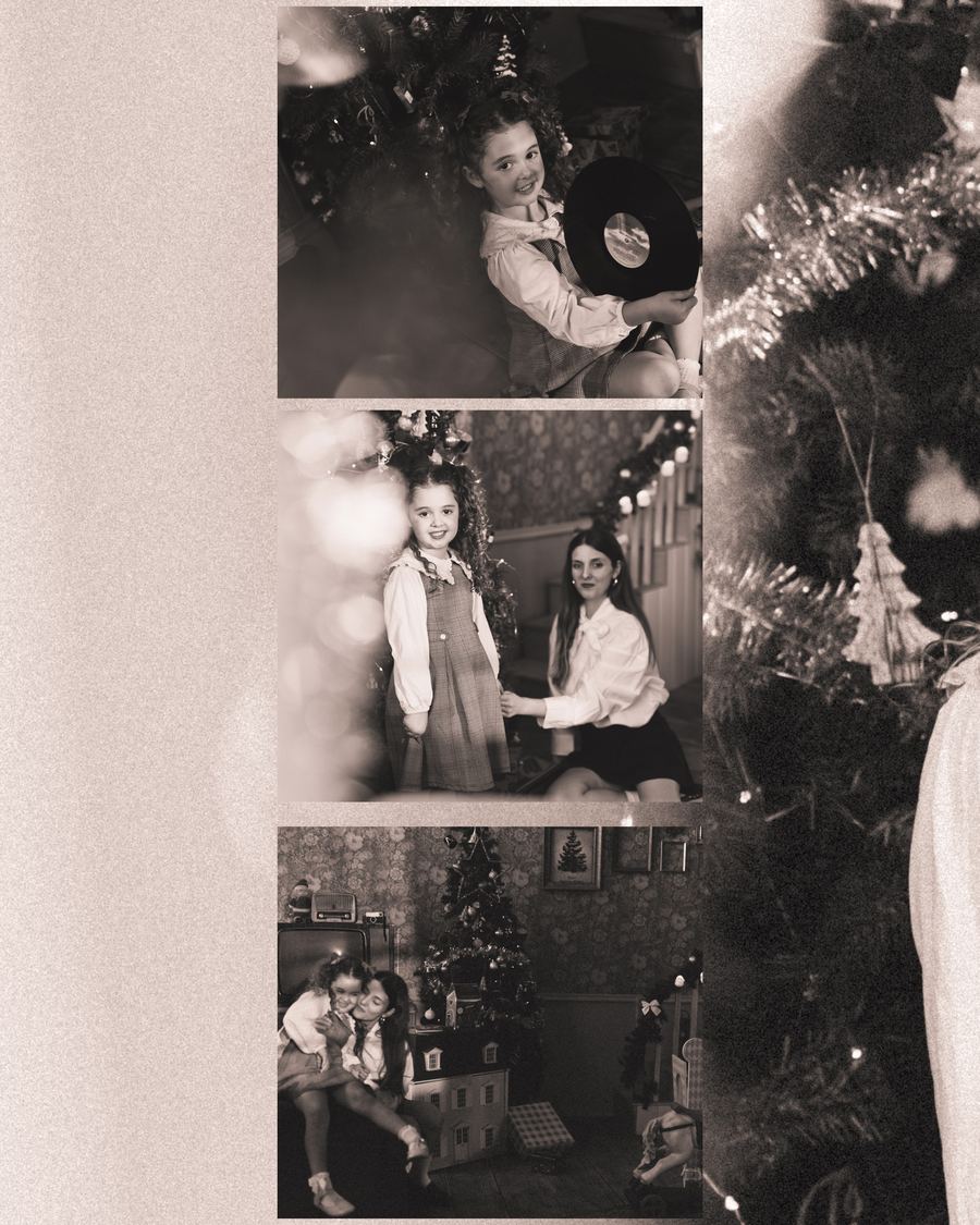 Vintage Christmas — sesión en el estudio